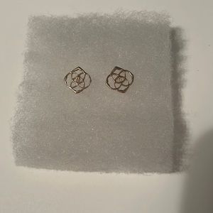 Kendra Scott Rose Gold Dira Logo Post Earrings